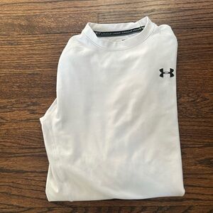 Under Armour Men's Long Sleeve White Compression Shirt